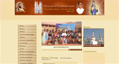 Desktop Screenshot of dioceseofkumbakonam.org