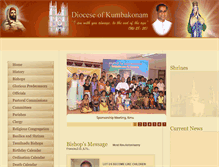 Tablet Screenshot of dioceseofkumbakonam.org